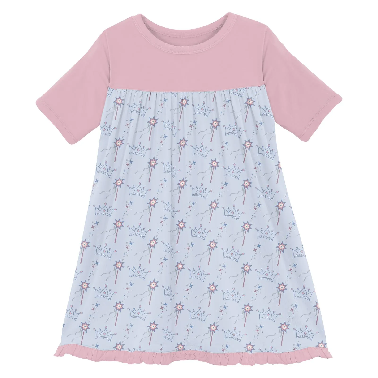 Kickee Pants Dew Magical Princess Print Classic Short Sleeve Swing Dress