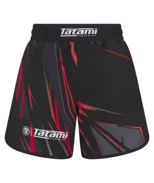 Kids Abstract Shorts - Grey & Red