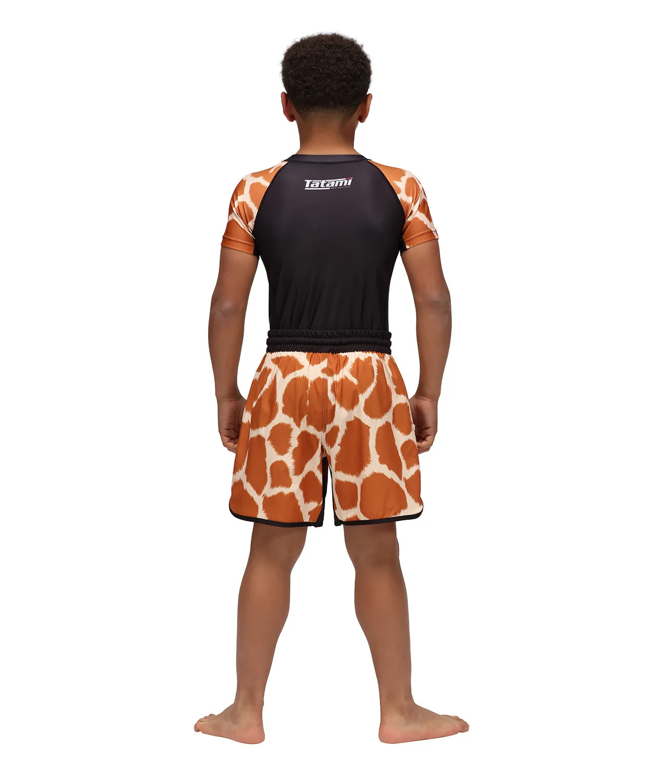 Kids Recharge Grappling Shorts - Giraffe