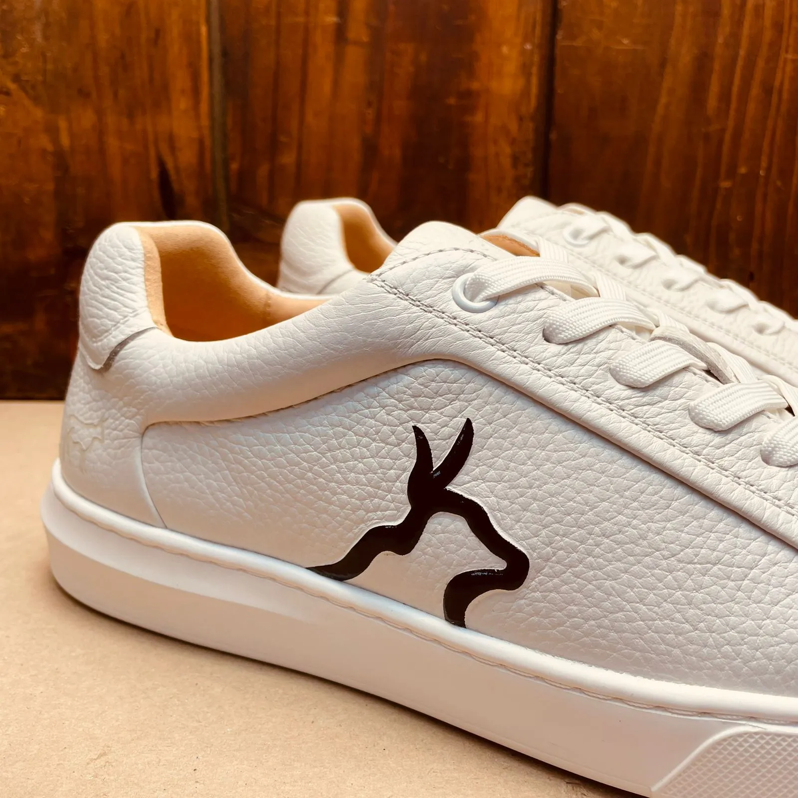 Kingsley Heath S Nguni Luxe Sneaker White/Black/White