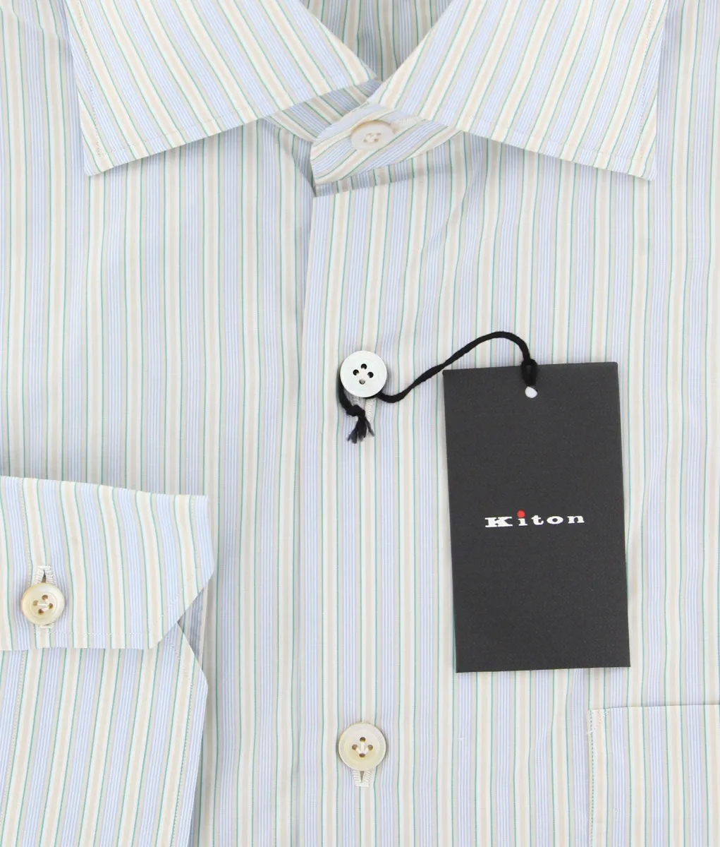 Kiton Light Blue Shirt - Slim