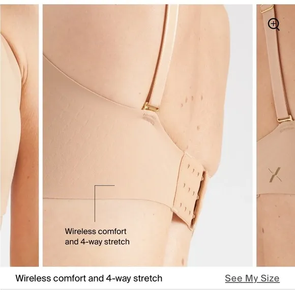 Knix WingWoman Contour Bra beige 40D NWT