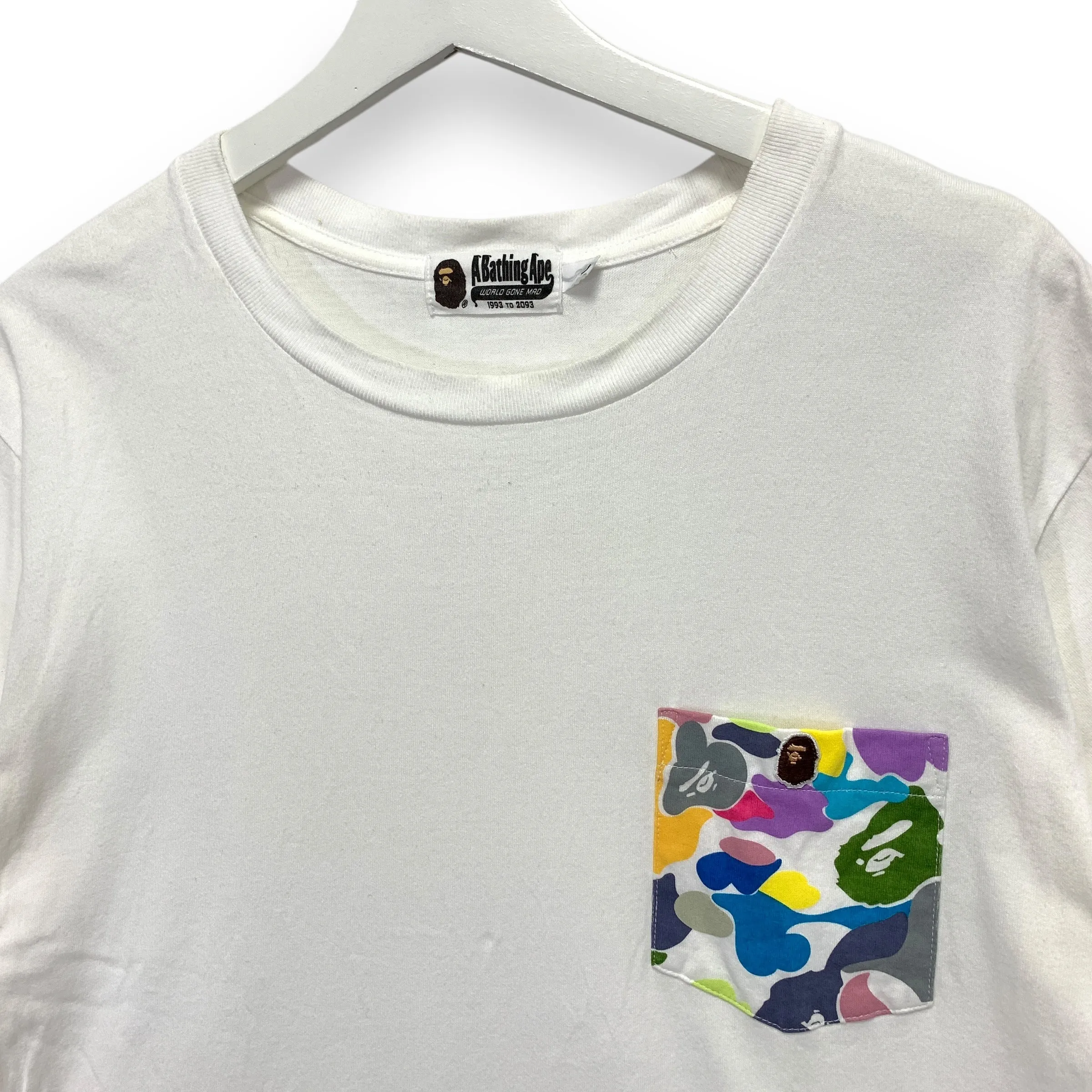 [L] A Bathing Ape Bape Multi Camo Pocket Tee T-Shirt