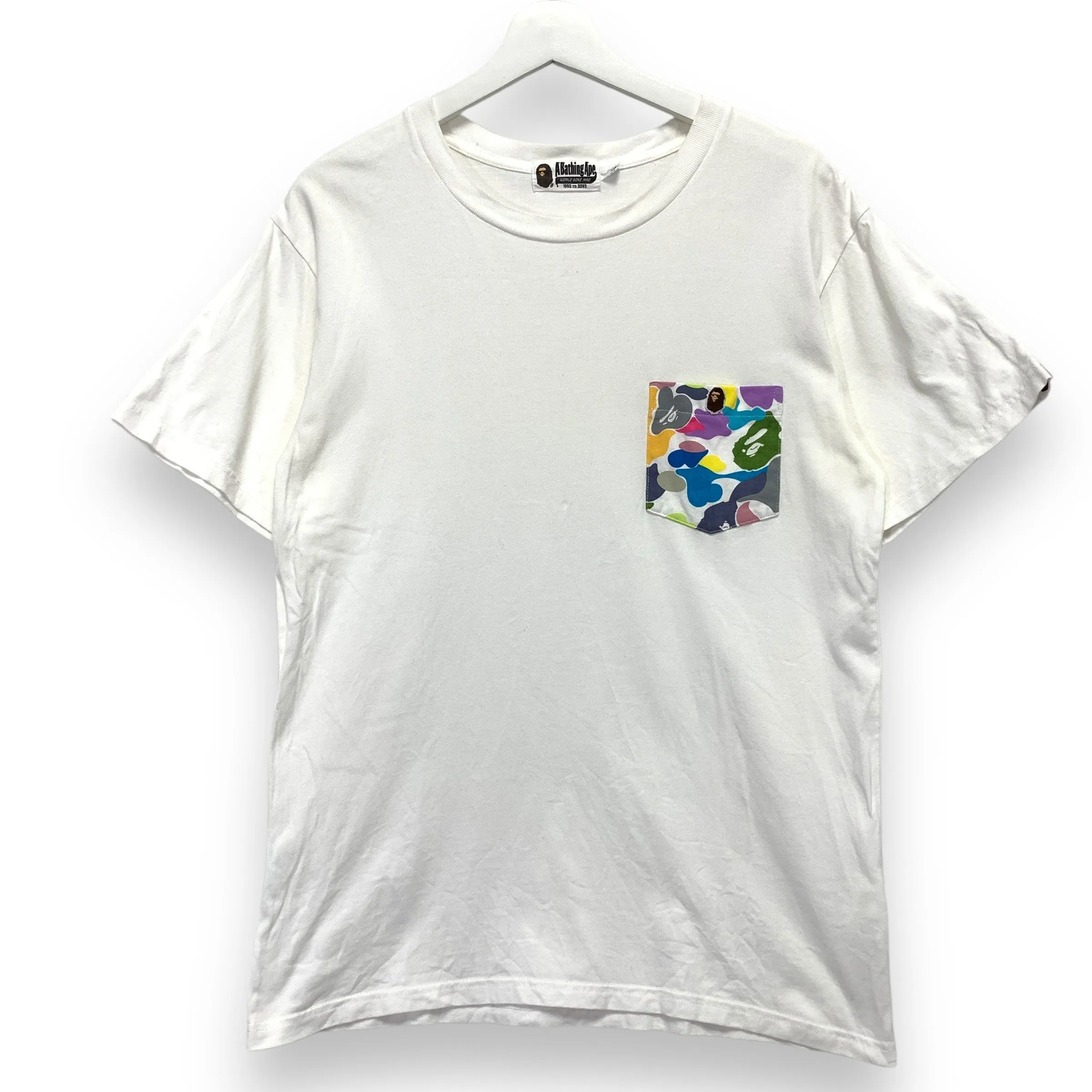 [L] A Bathing Ape Bape Multi Camo Pocket Tee T-Shirt