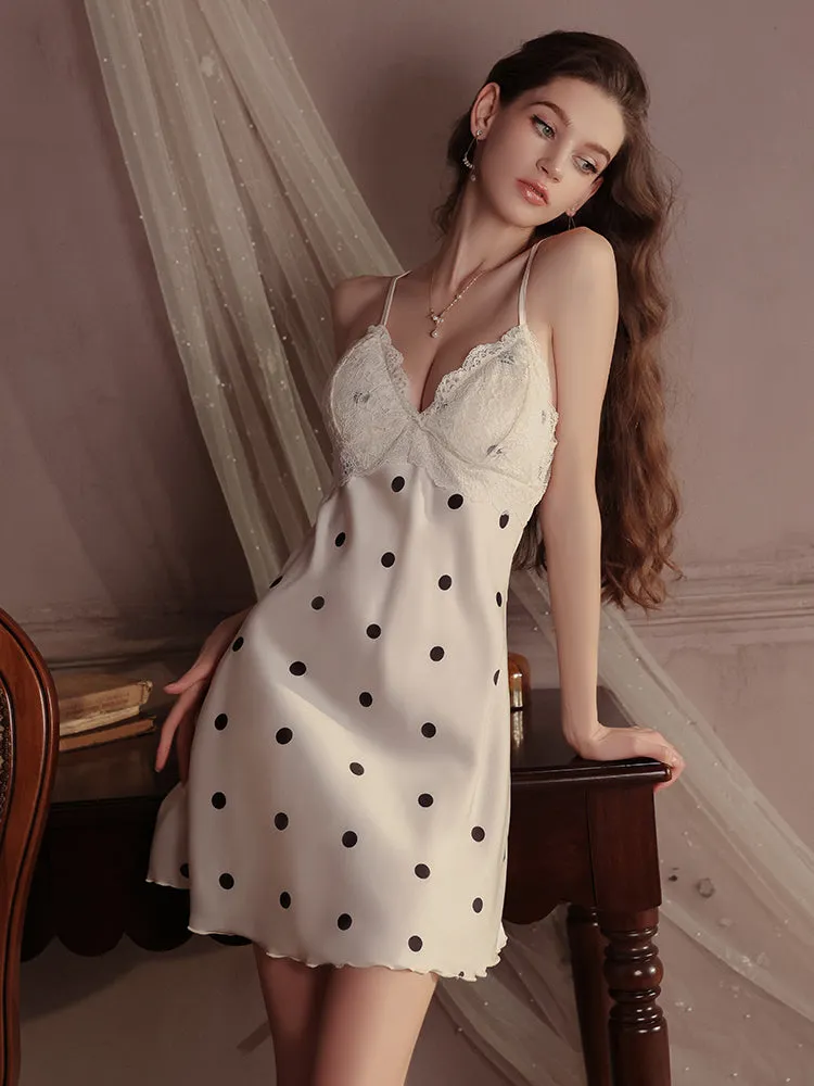 Lace Mini Dress with Floral Print and Open Back