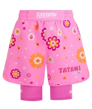 Ladies Flower Power Hybrid Shorts