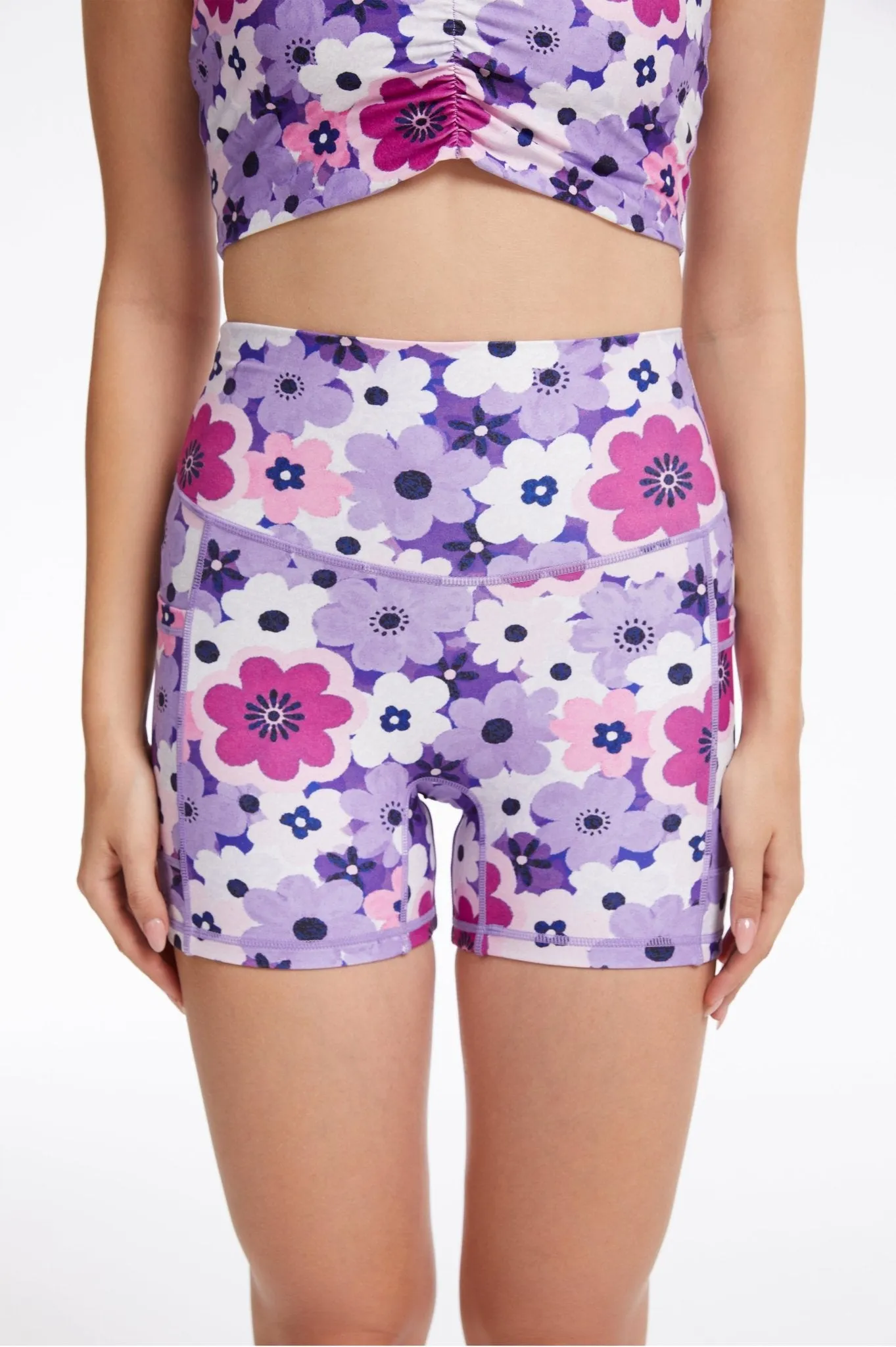 Lavender Bloom Pocket Shorts