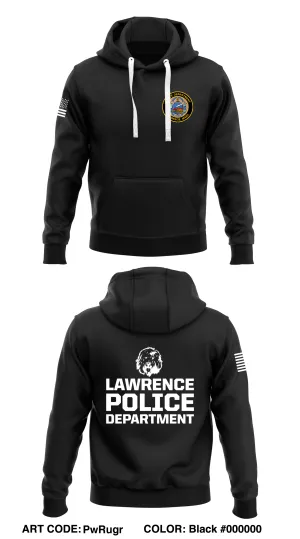 Lawrence Police Dept.  Store 1  Core Men's Hooded Performance Sweatshirt - PwRugr