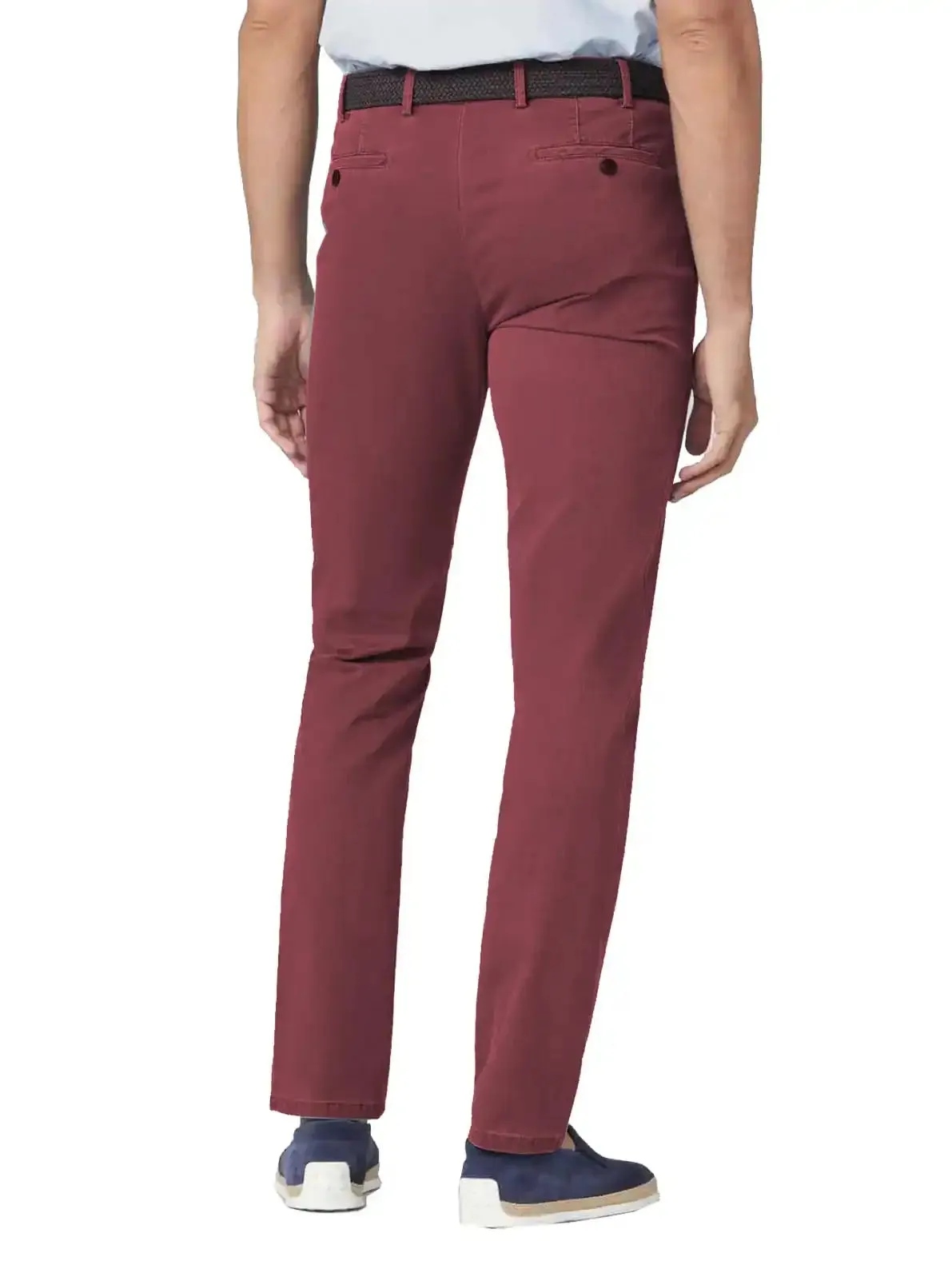 LCDN By Nalo Bruno Stretch Mens Chino Trousers Rose Red
