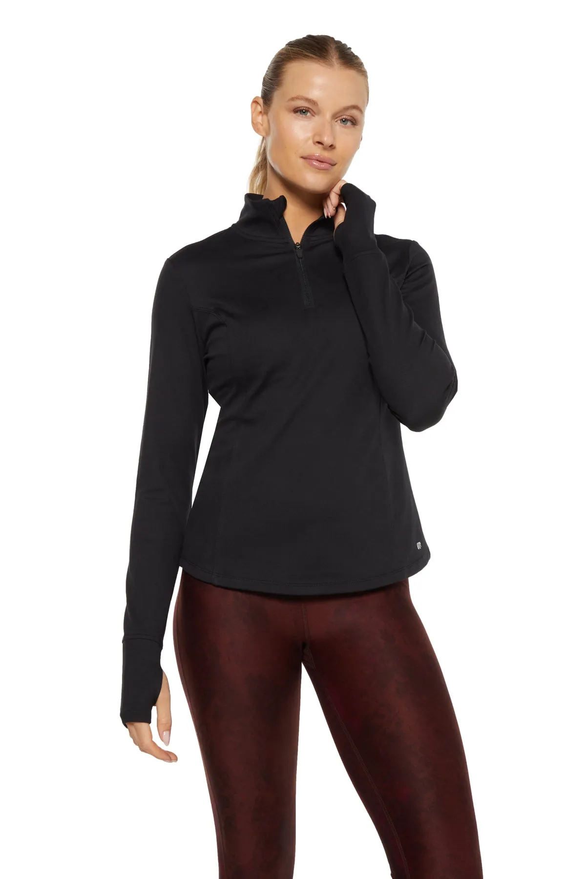 Lila 1/4 Zip (Black)