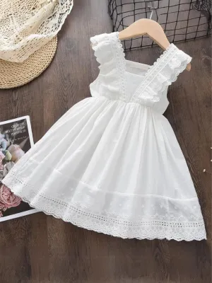 Little White Eyelet Dress
