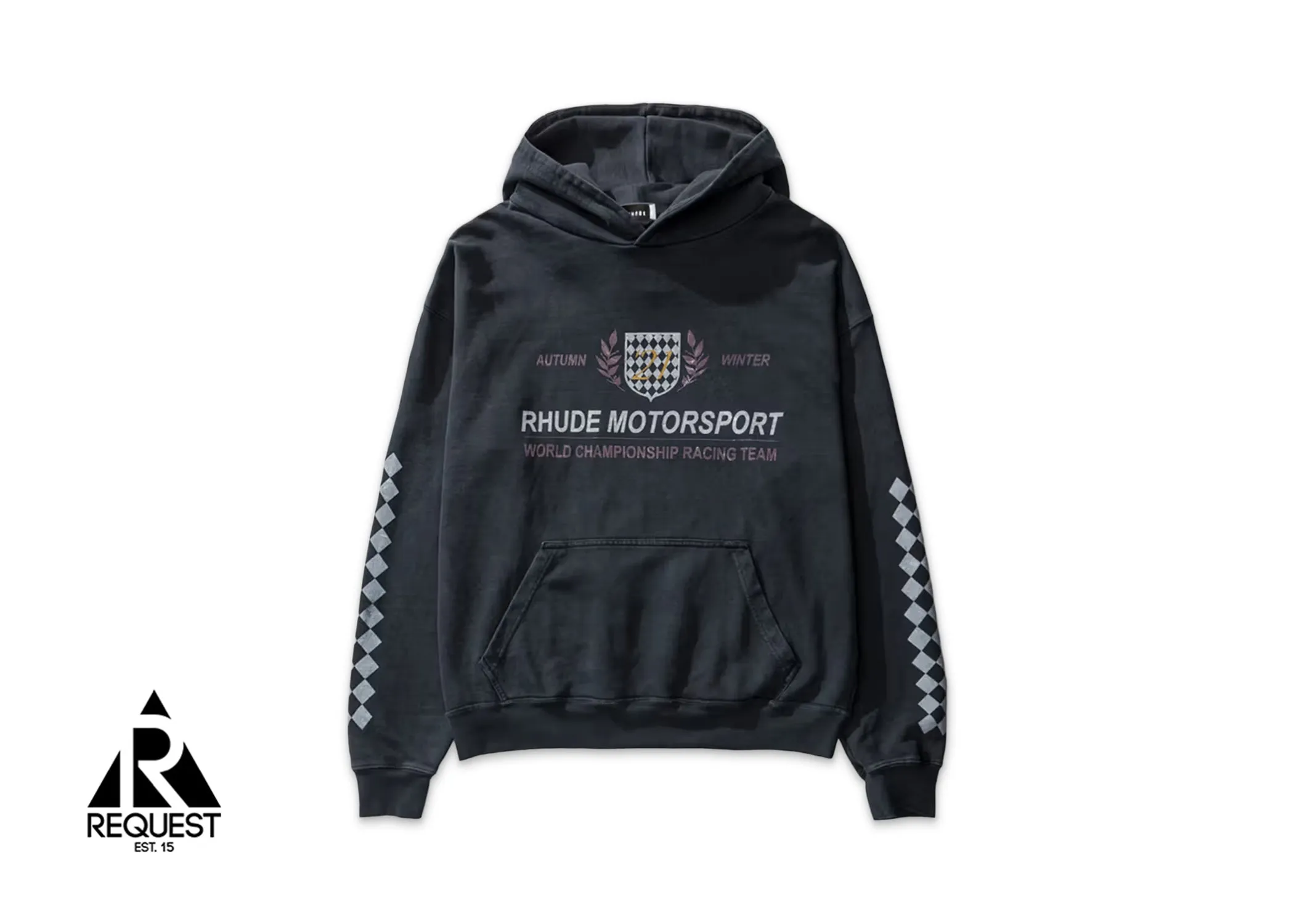 Logo Motorsport Hoodie "Washed Black"
