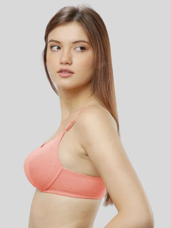 Lovable Light Pink Padded Non Wired Full Coverage Bra- CONFI 52-PW