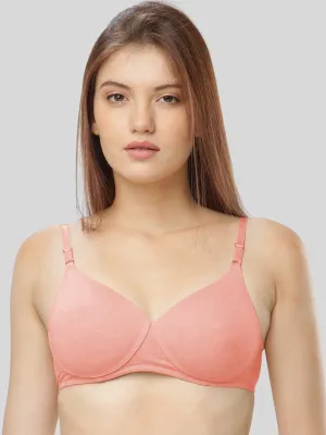Lovable Light Pink Padded Non Wired Full Coverage Bra- CONFI 52-PW