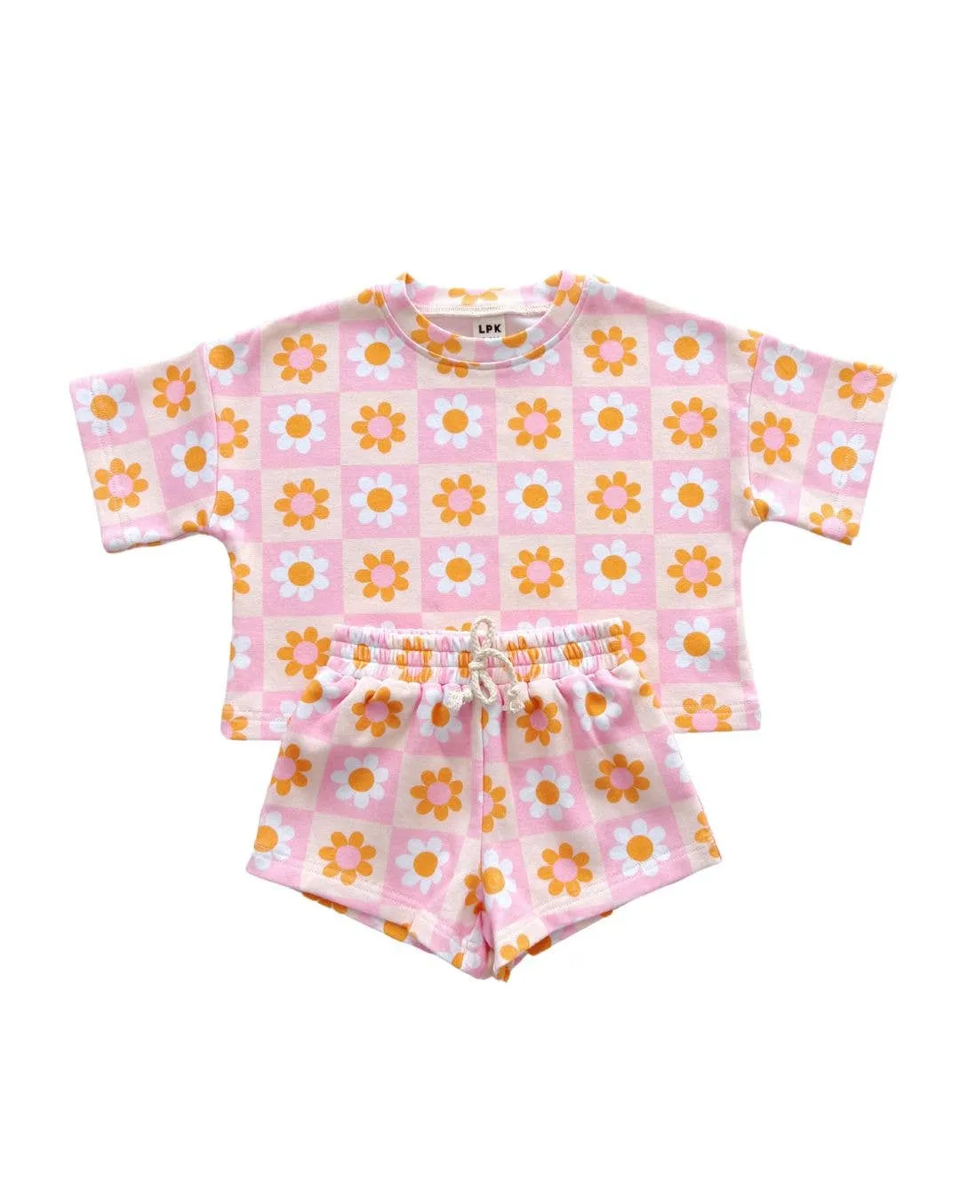 Lucky Panda Kids - Shorts Set | Retro Daisy: 5T