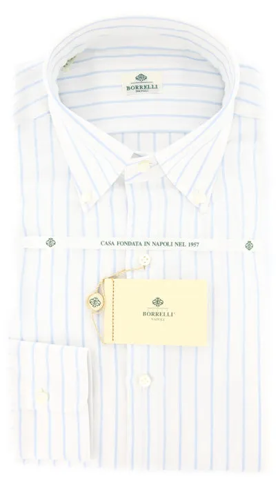 Luigi Borrelli Light Blue Shirt – Size: 16 US / 41 EU