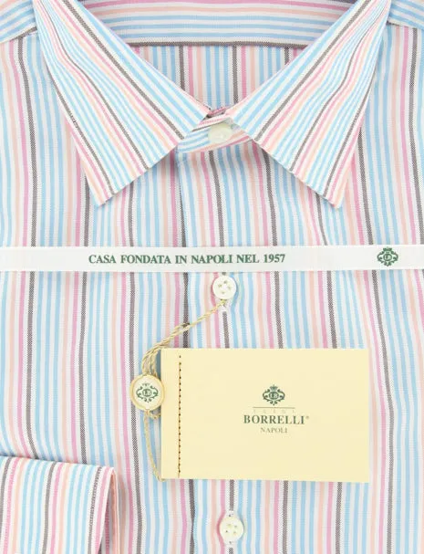 Luigi Borrelli Light Blue Shirt – Size: 16 US / 41 EU