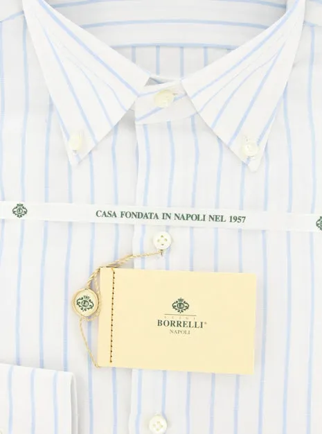 Luigi Borrelli Light Blue Shirt – Size: 16 US / 41 EU