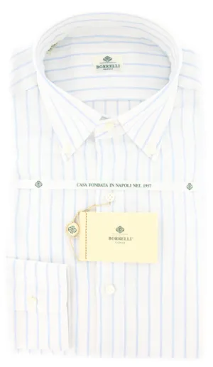 Luigi Borrelli Light Blue Shirt – Size: 16 US / 41 EU