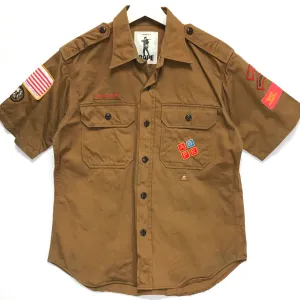 [M] A Bathing Ape Bape Vintage Scout S/S Shirt Brown