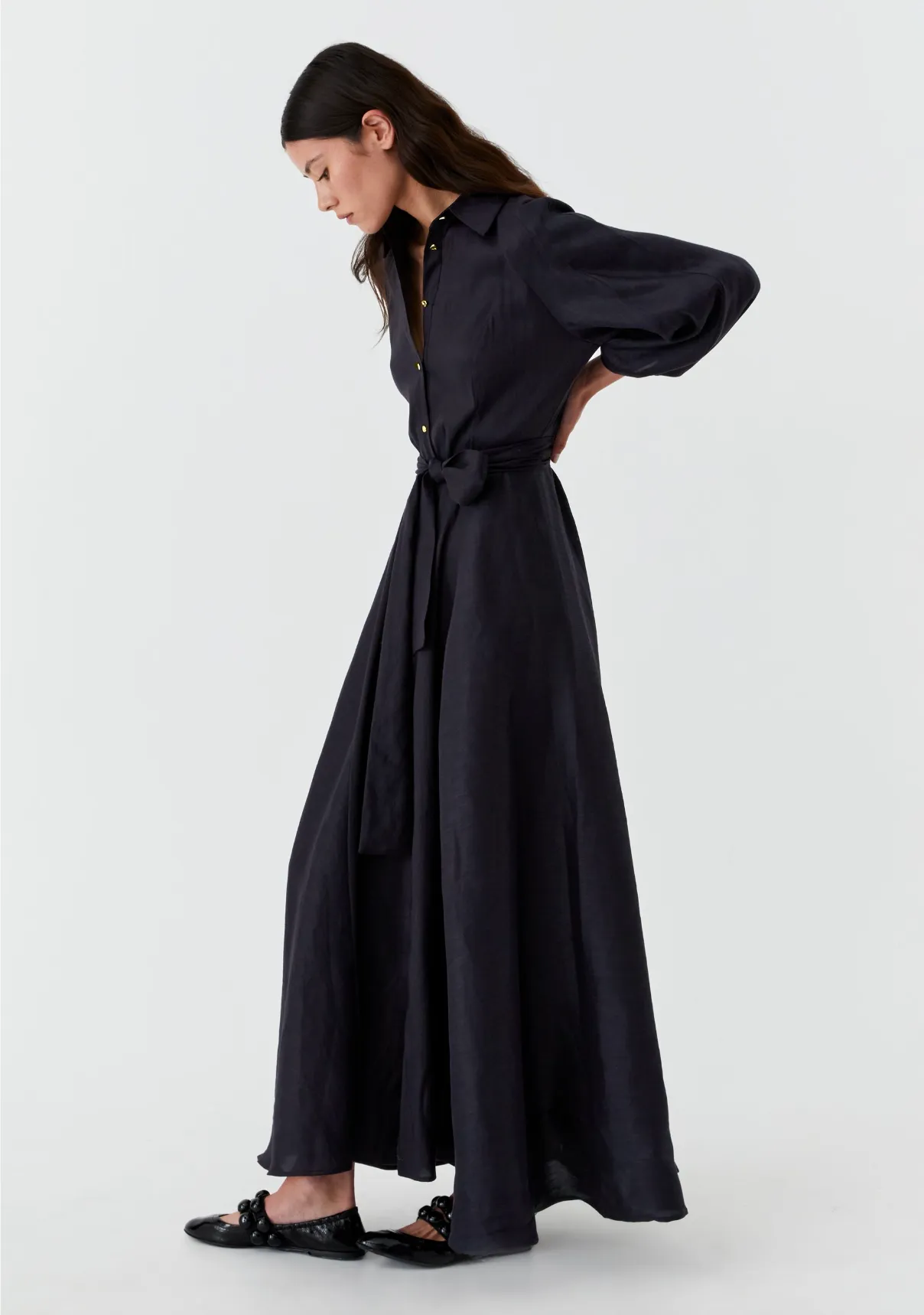 Madelyn Shirt Dress - Navy