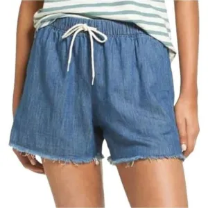 Madewell Chambray Pull-On Shorts Size L