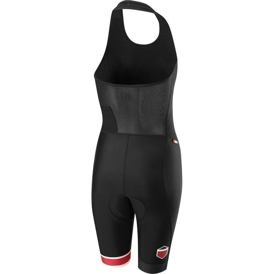 Madison Race Halter Neck Womens Bib-Shorts
