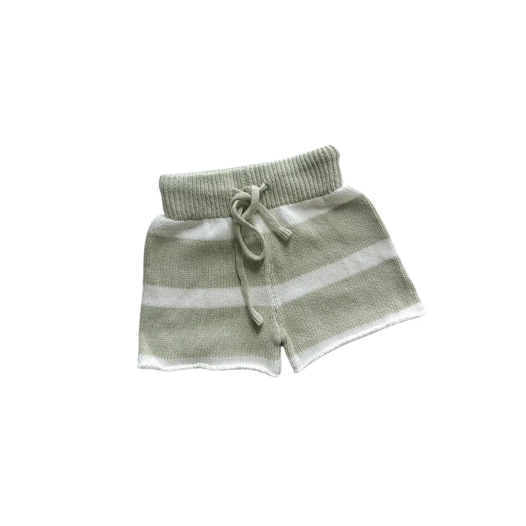 MAKI KNIT SHORTS PISTACHIO