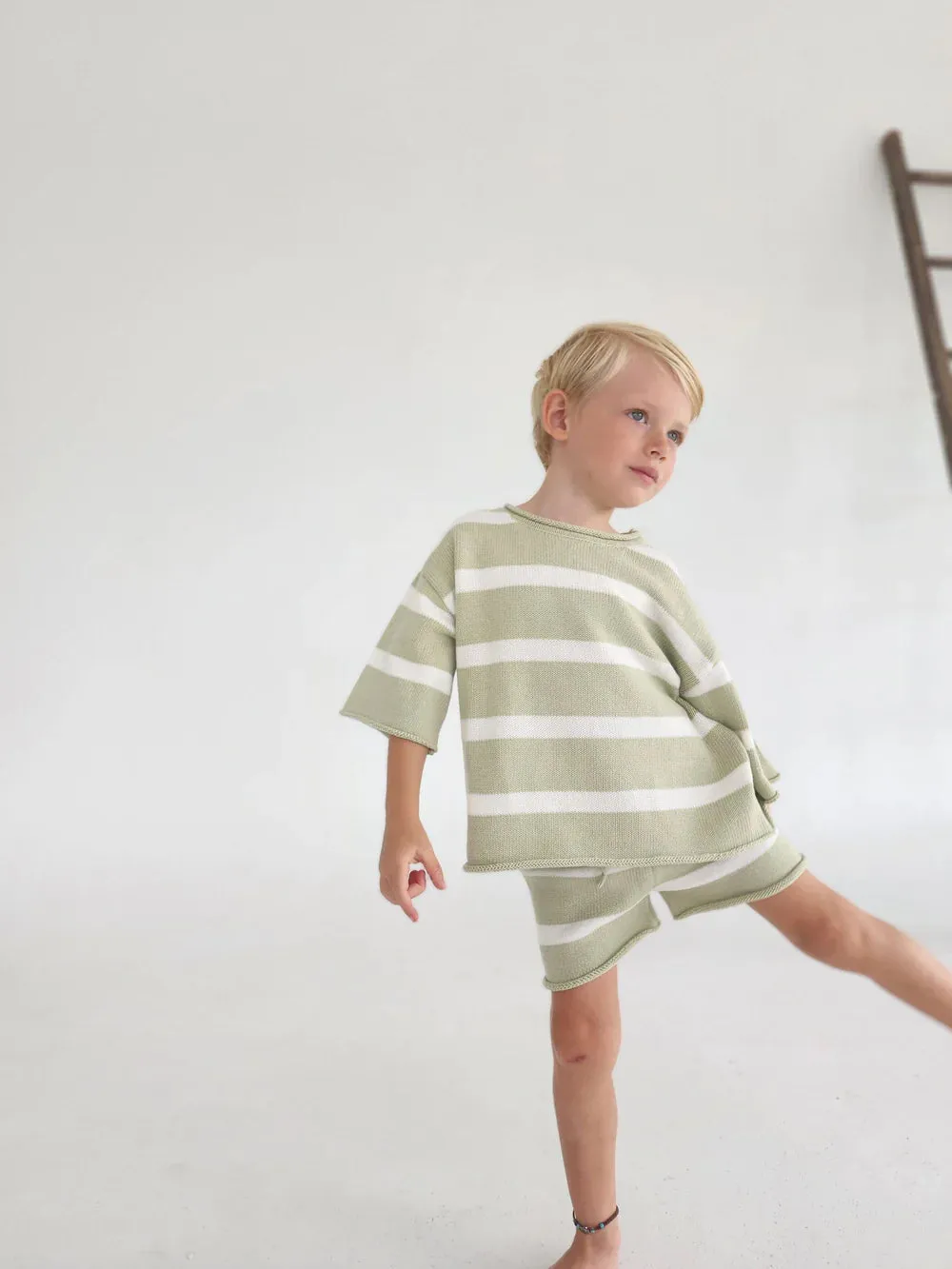 MAKI KNIT SHORTS PISTACHIO