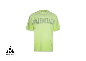 Masking Tape Logo Tee "Fluo Yellow"