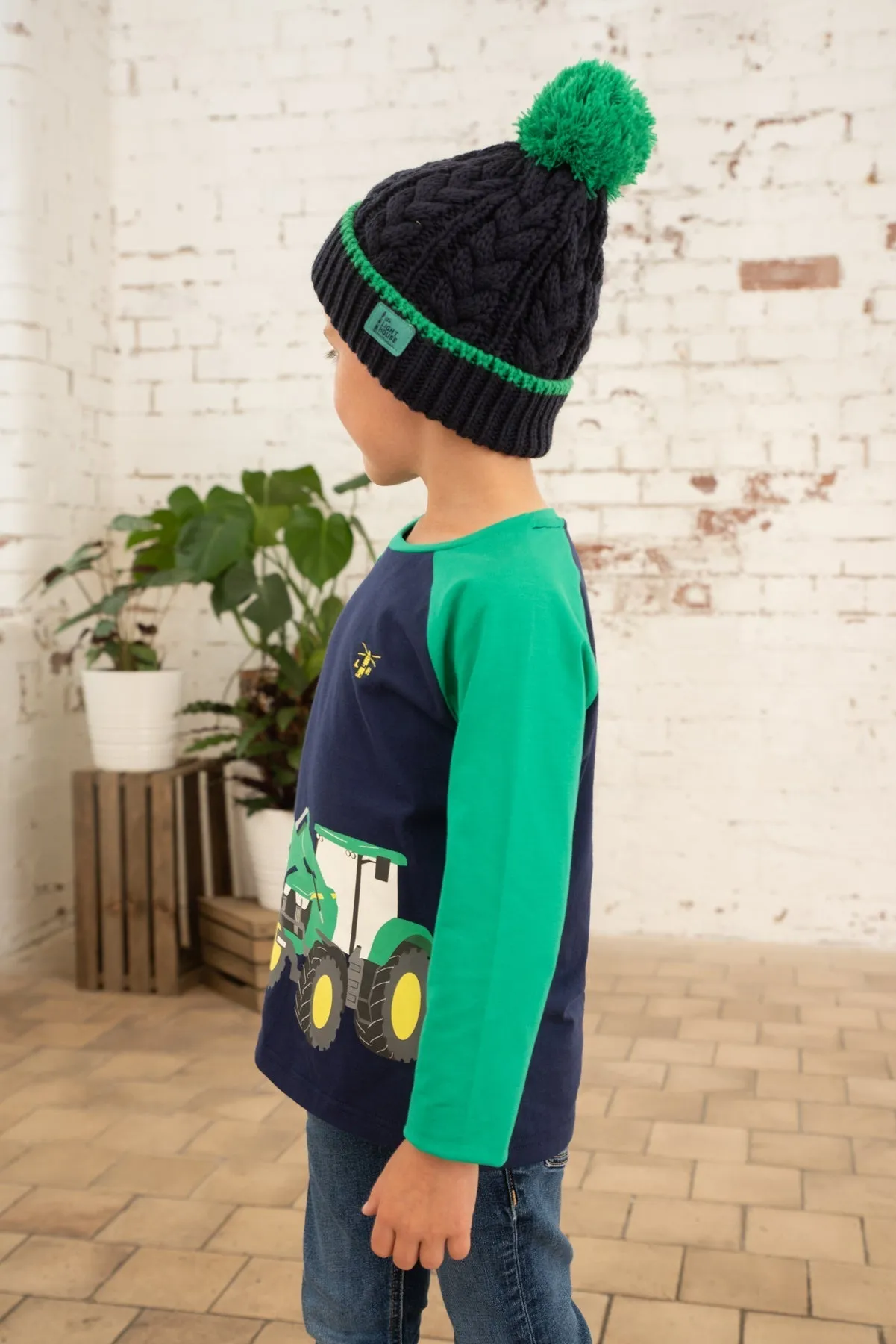 Mason Top - Green Front Loader