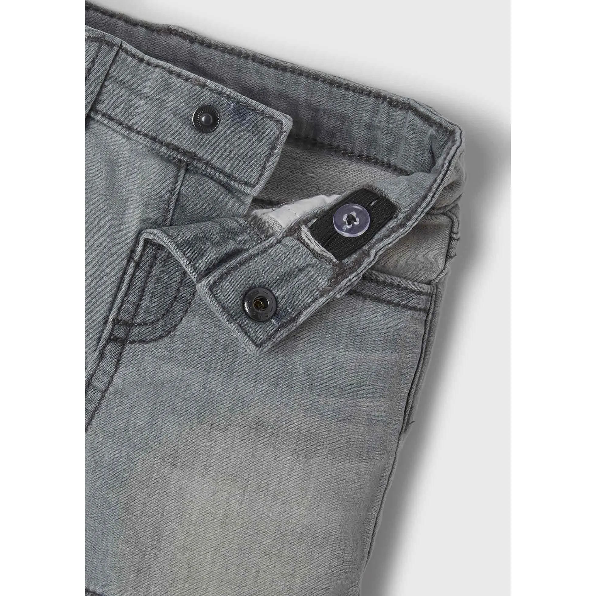 Mayoral Baby Boy Soft Denim Bermuda Shorts - Light Grey