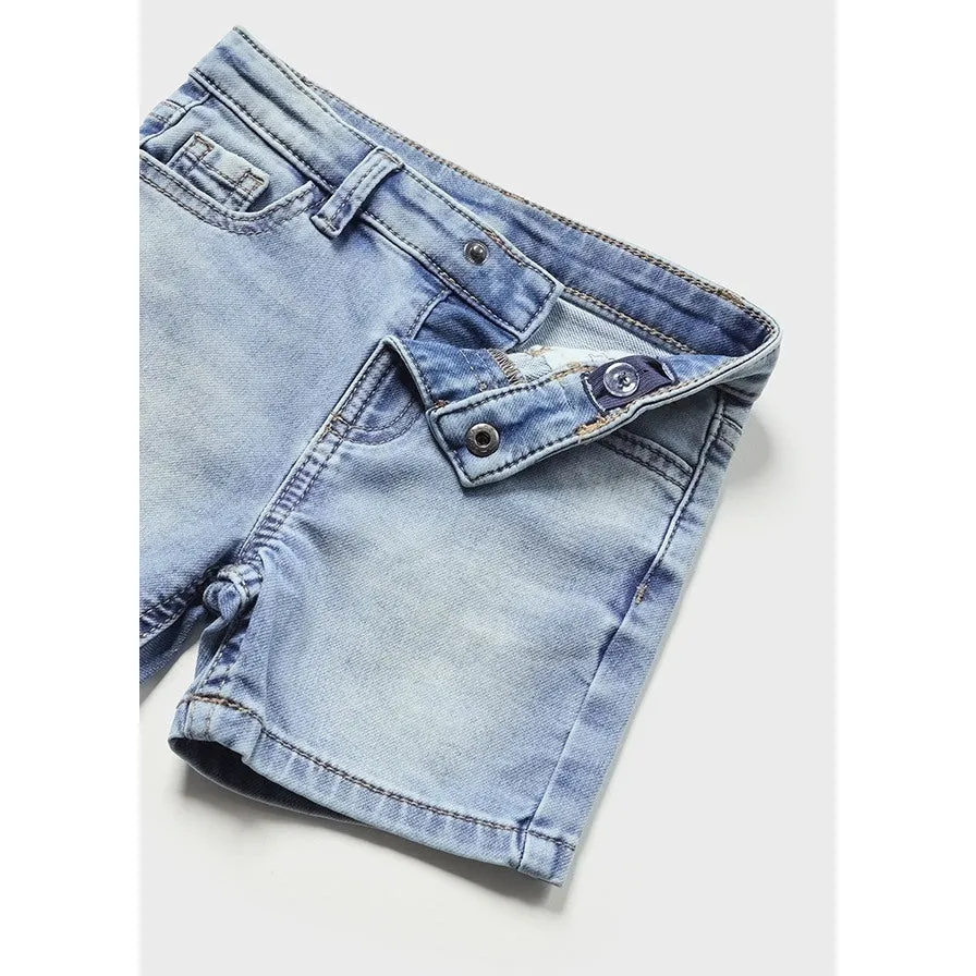 Mayoral Soft Denim Bermuda Shorts