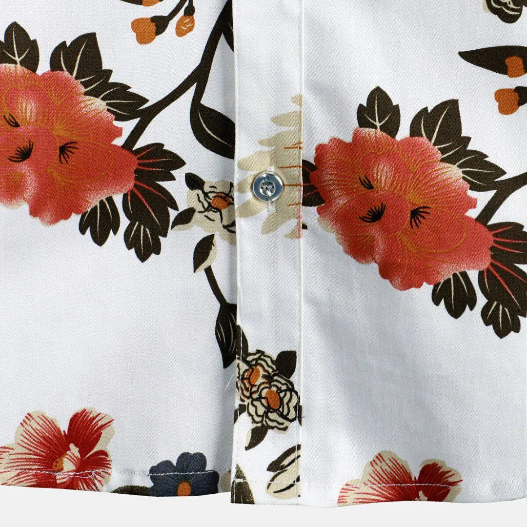 Men's Floral Short Sleeve Polo Shirt for Casual Style – Daniel