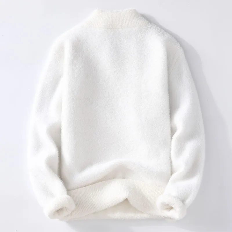 Men’s Knit Sweater – Soft V-Neck – Classic Winter Fit