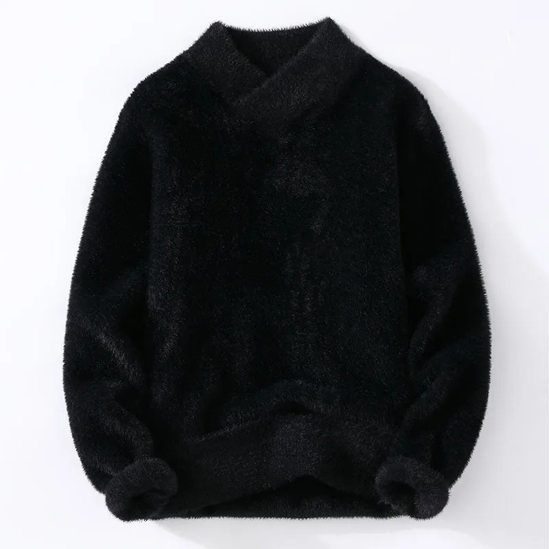 Men’s Knit Sweater – Soft V-Neck – Classic Winter Fit