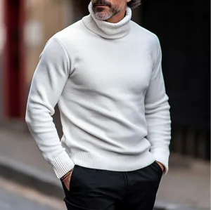 Men’s Knitted Roll-Neck Sweater for Winter – Daniel