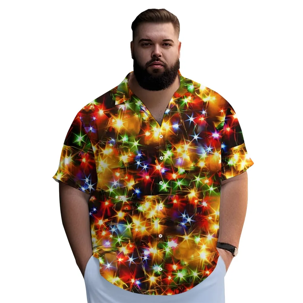 Men's String Light Print Short Sleeve Shirt 2310000675