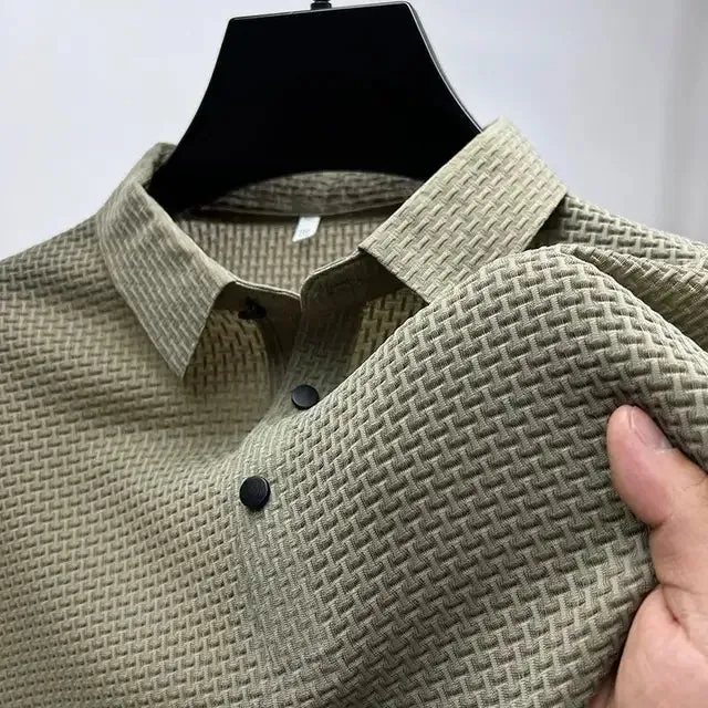 Men’s Summer Short Sleeve Polo Shirt – Breathable & Casual