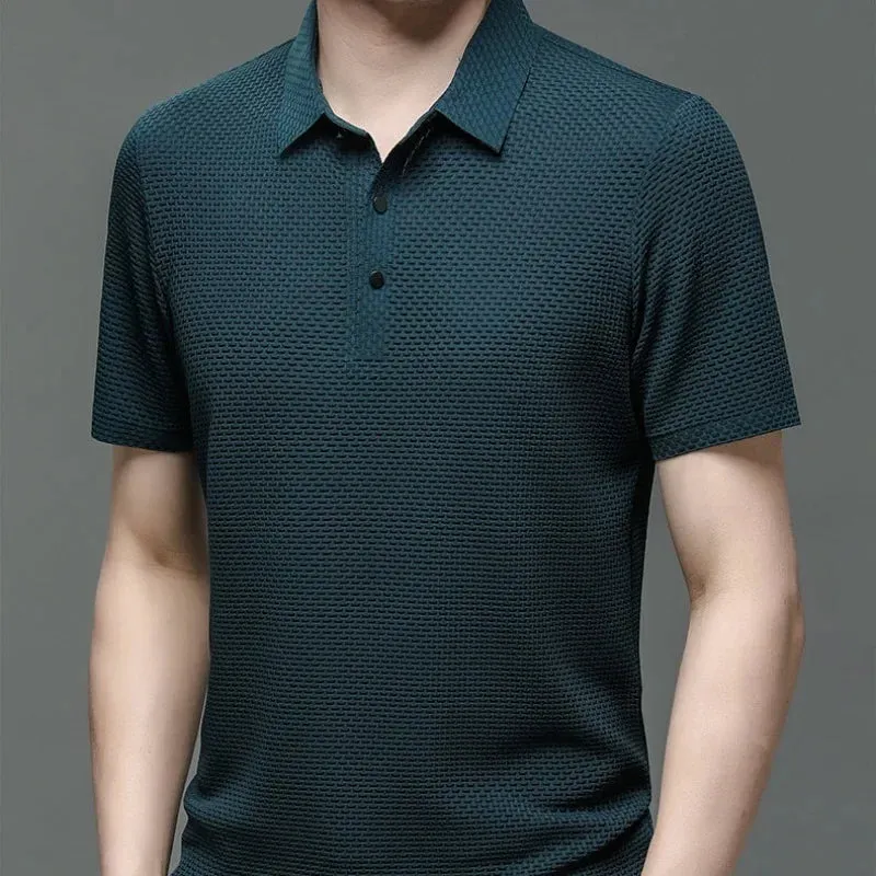 Men’s Summer Short Sleeve Polo Shirt – Breathable & Casual