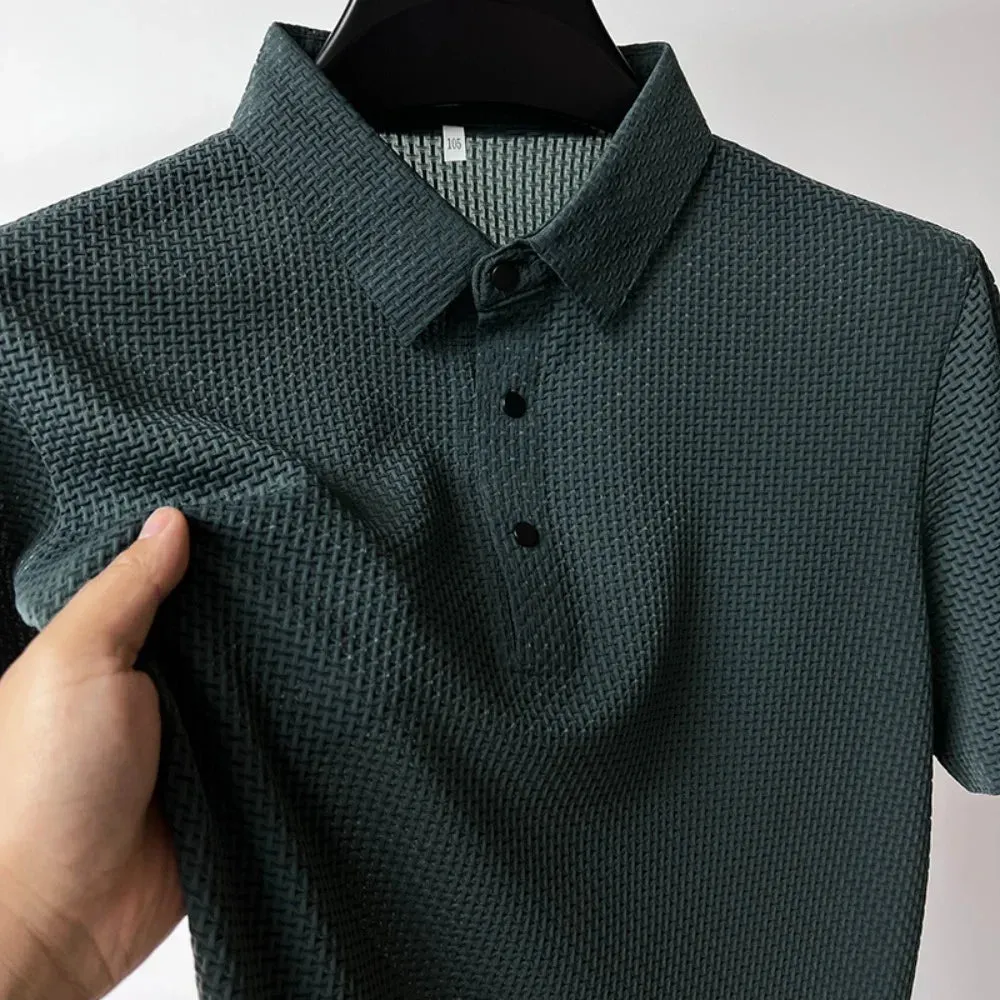 Men’s Summer Short Sleeve Polo Shirt – Breathable & Casual