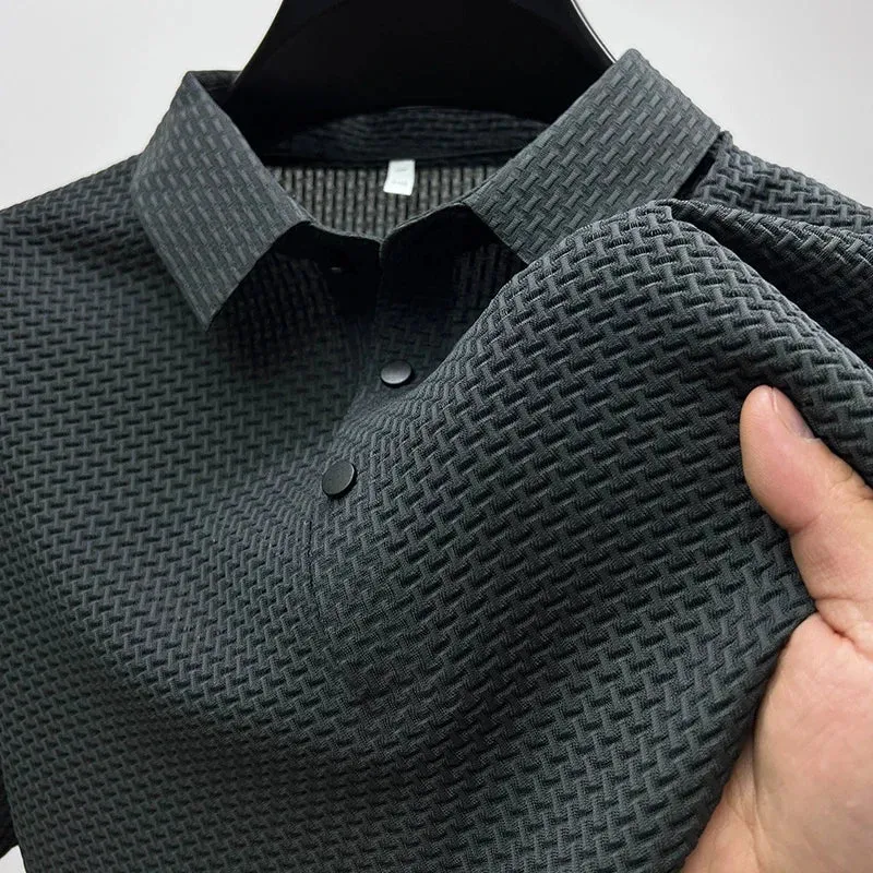 Men’s Summer Short Sleeve Polo Shirt – Breathable & Casual