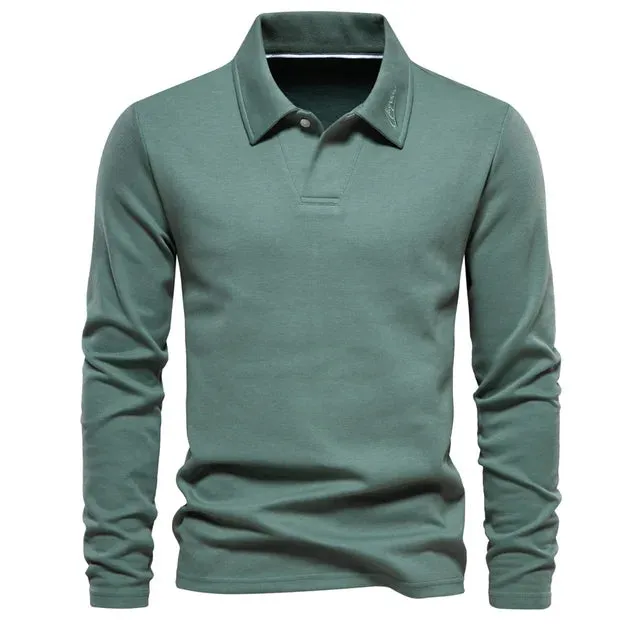 Men's Timeless Long Sleeve Polo Shirt