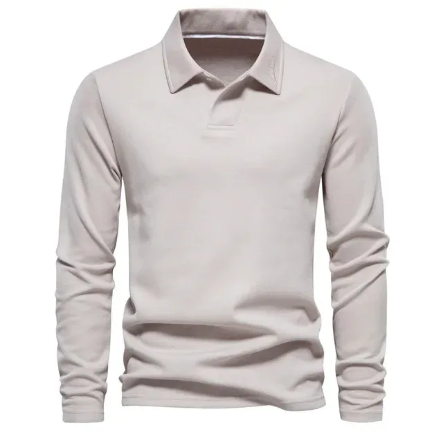 Men's Timeless Long Sleeve Polo Shirt