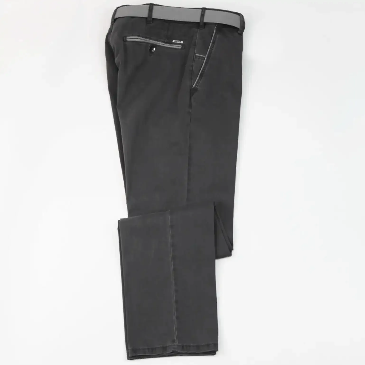 Meyer Chino Trousers New York Luxury Cotton Grey