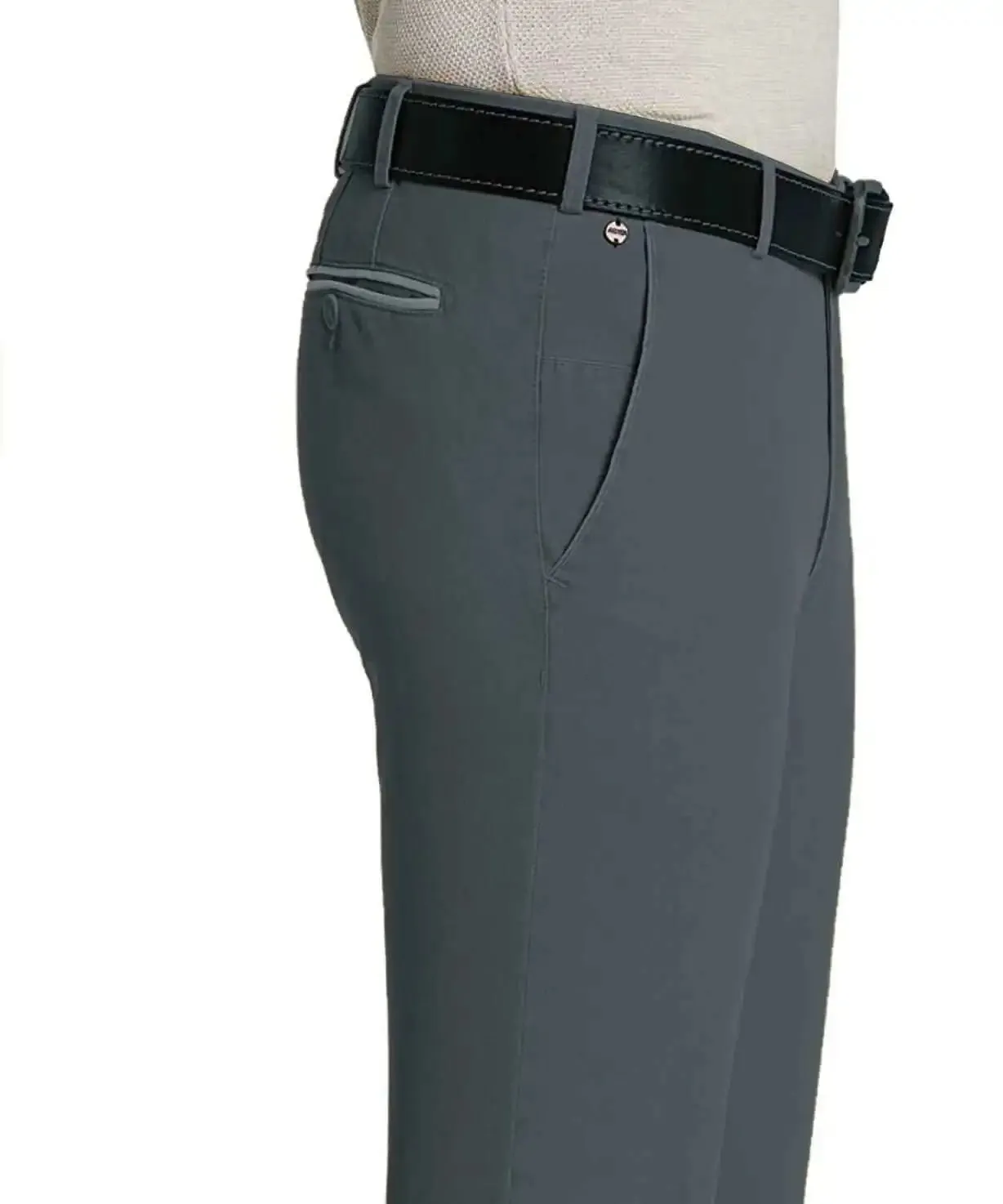 Meyer Chino Trousers New York Luxury Cotton Grey