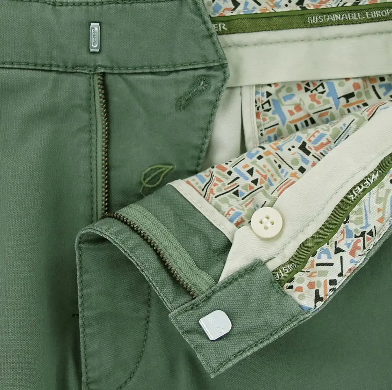 Meyer Men's Chino Trousers Rio 1-3015/27 Sage Green
