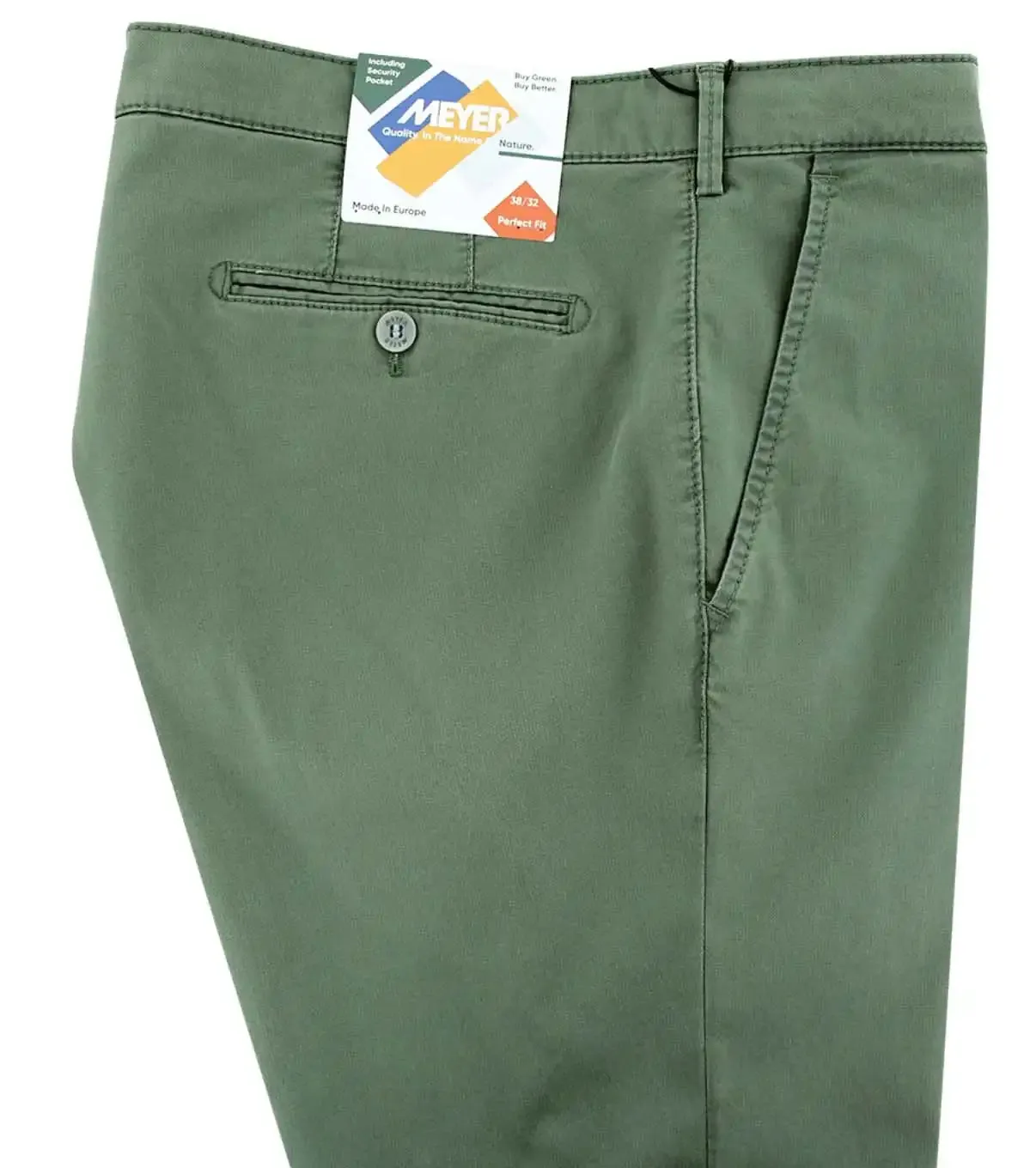 Meyer Men's Chino Trousers Rio 1-3015/27 Sage Green