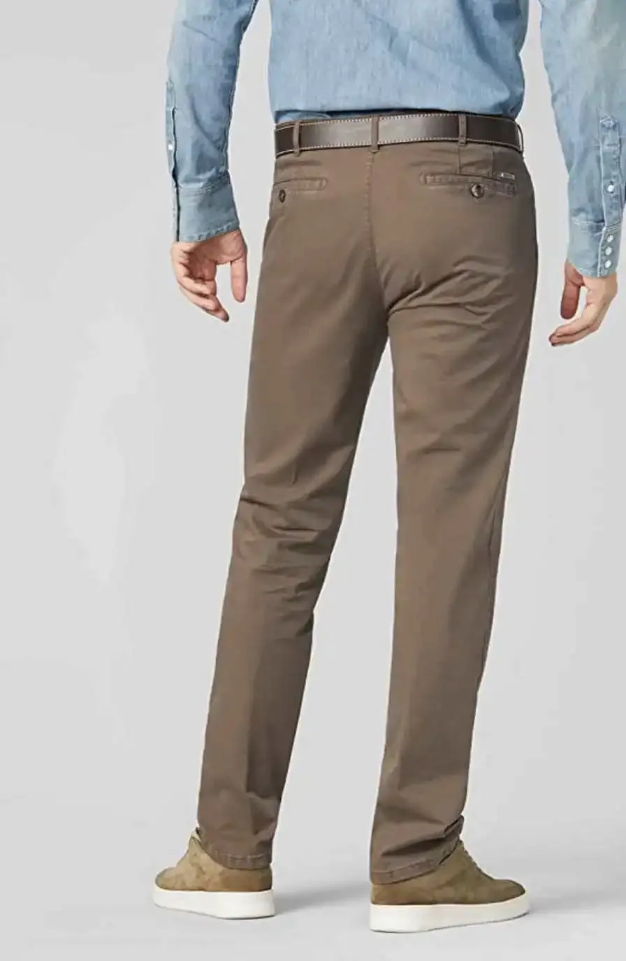 Meyer Men's Chino Trousers Roma Cotton 9-316/35 Stone Brown