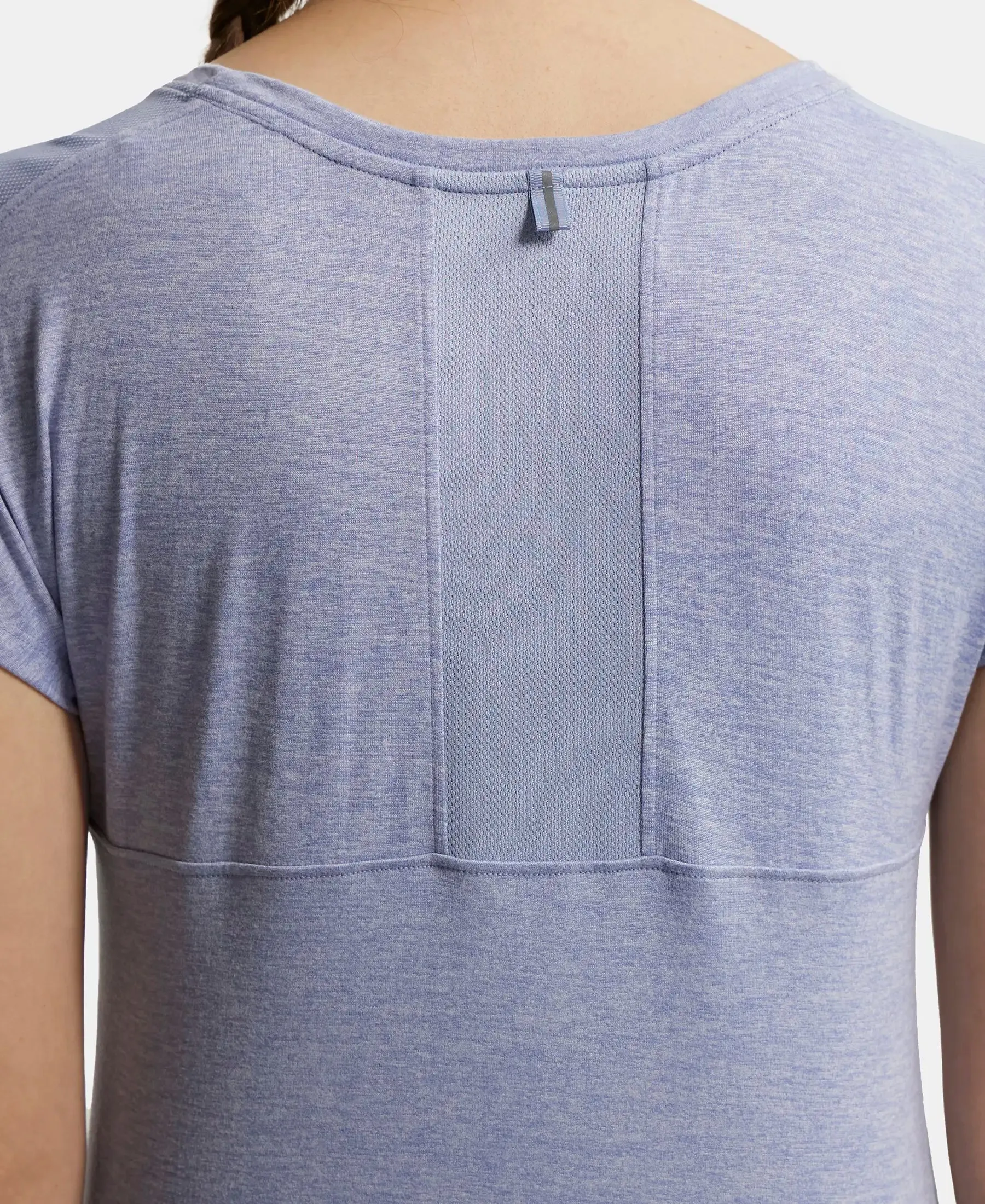 Microfiber Fabric Breathable Mesh Relaxed Fit Graphic Printed Round Neck Half Sleeve T-Shirt - Eventide